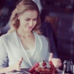 Amanda Schull Instagram - Happy Valentine’s Day! May you find a loved one who looks at you the way Lucy (and I) looks at waffles. ❤️🧇 #fbf • • • #LoveOnceandAlways #brbofftogetsomewaffles #ineedwaffles #now