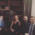 Amanda Schull Instagram - This first photo is from my first scene ever on #Suits. Holy cow was I excited. Tonight is the final episode of 9 seasons of brilliant television. What an honor to be part of this family. Here is a little stroll down #suitsville lane with some pretty swell humans. More to come. @suits_usa