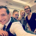 Amanda Schull Instagram - #TBT. I call these: Photo 1: “Harvey and his Suitresses” Photo 2: “The O.S” (Original Suits). Now open and accepting caption suggestions. #Suits #suitsseason9
