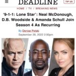 Amanda Schull Instagram - Very excited about this! Thank you for having me, @911lonestar