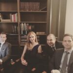 Amanda Schull Instagram - #TBT. I call these: Photo 1: “Harvey and his Suitresses” Photo 2: “The O.S” (Original Suits). Now open and accepting caption suggestions. #Suits #suitsseason9
