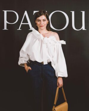 Amber Anderson Instagram - @patou 💙 thank you for such a wonderful weekend in Paris! Hair&Makeup @olhaostapchuk, shoes @flabelus