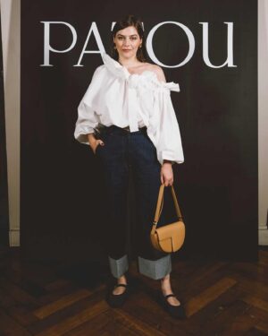 Amber Anderson Instagram - @patou 💙 thank you for such a wonderful weekend in Paris! Hair&Makeup @olhaostapchuk, shoes @flabelus