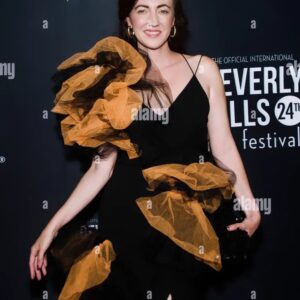 Amber Martinez Instagram - Amber Martinez walks the red carpet, at the Beverly Hills Film Festival 🎬 Wearing a gown by Kiki Wang @kikiwangfashion and earrings by LeezaD @leezadjewelry ❤️ Photos by Nelson Shen, Alamy @nelson.shen 😊 #ambermartinez #celeb #beverlyhillsfilmfestival #kikiwang #festival #redcarpet #ambermartinezstar #ambermartinezactress #couture #fashion #celebrity #ambermartinezphoto #star #celebritynews #ambermartinezactor #movies  #ambermartinezcelebrity #ambermartinezstar #actress #ambermartinezact #ambermartineznews #ambermartineztv #ambermartineztelevision #ambermartinez🎬photo #ambermartinezphoto #ambermartinezacts #hair  #ambermartinezfilm #ambermartinezfilms #photo #style