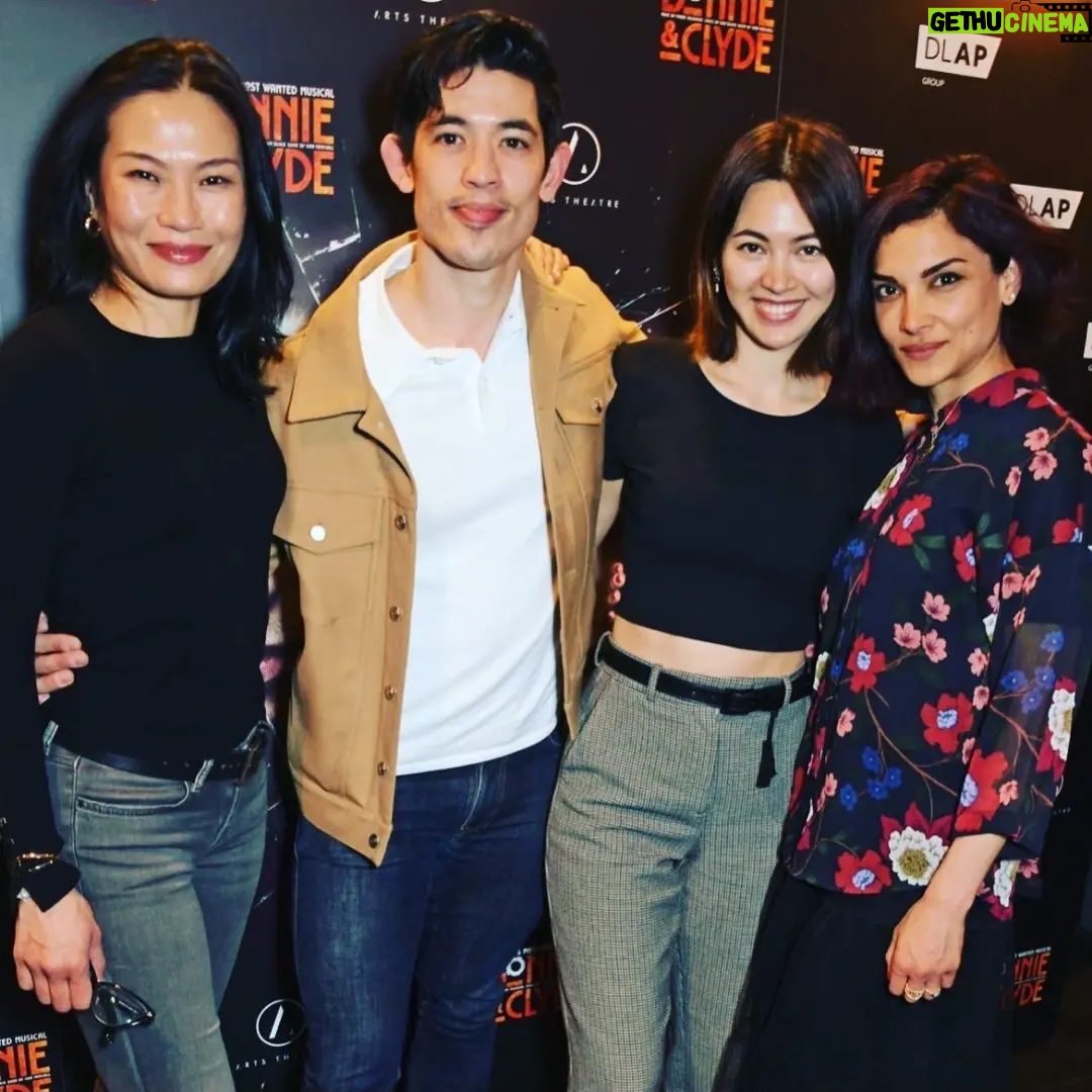 Amber Rose Revah Instagram - Press night for #bonnieandclyde at the Arts theatre London watching my unbelievably talented friend @francesmayli bring a whole new level to the game. And in great company ! @chrispchung @jhenwick