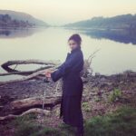 Amber Rose Revah Instagram – Sometimes as an actor, you get to f*ck about with swords. #location #filming #Indi