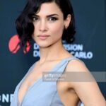 Amber Rose Revah Instagram - A night to remember 🧡 Opening the @festivaltvmonte_carlo in Monaco with our show #lastlight. Prince Albert of Monaco and our own directing royalty @denniegordon welcoming us up on stage. Can't wait for everyone to see what chaos we've been creating 💯 Styled by the fantastic @nisha_stylist Wearing a gorgeous @albertaferretti creation from spring 2022 collection With @jimmychoo shoes and clutch