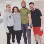 Amber Rose Revah Instagram - Such fun seeing some of my #lastlight teammates again in the beautiful city of Prague. Shoutout to the suberb and multi-talented stunt team @bobusak choreographer & drone operator, @bobesbox boxing trainer & stunt performer & led by @pepejelinek - ex mma pro who has swapped to octagon to share his expertise with us and owe many kick-ass action sequences to 💪 great talent and great guys. Excited for everyone to see what weve made #learningfromthebest #training #kickass