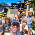Amber Stevens West Instagram - Look, we’re gonna strike but still have a good time. Ok?! So wonderful seeing all these old friends and making new ones. We stand together! ☀️