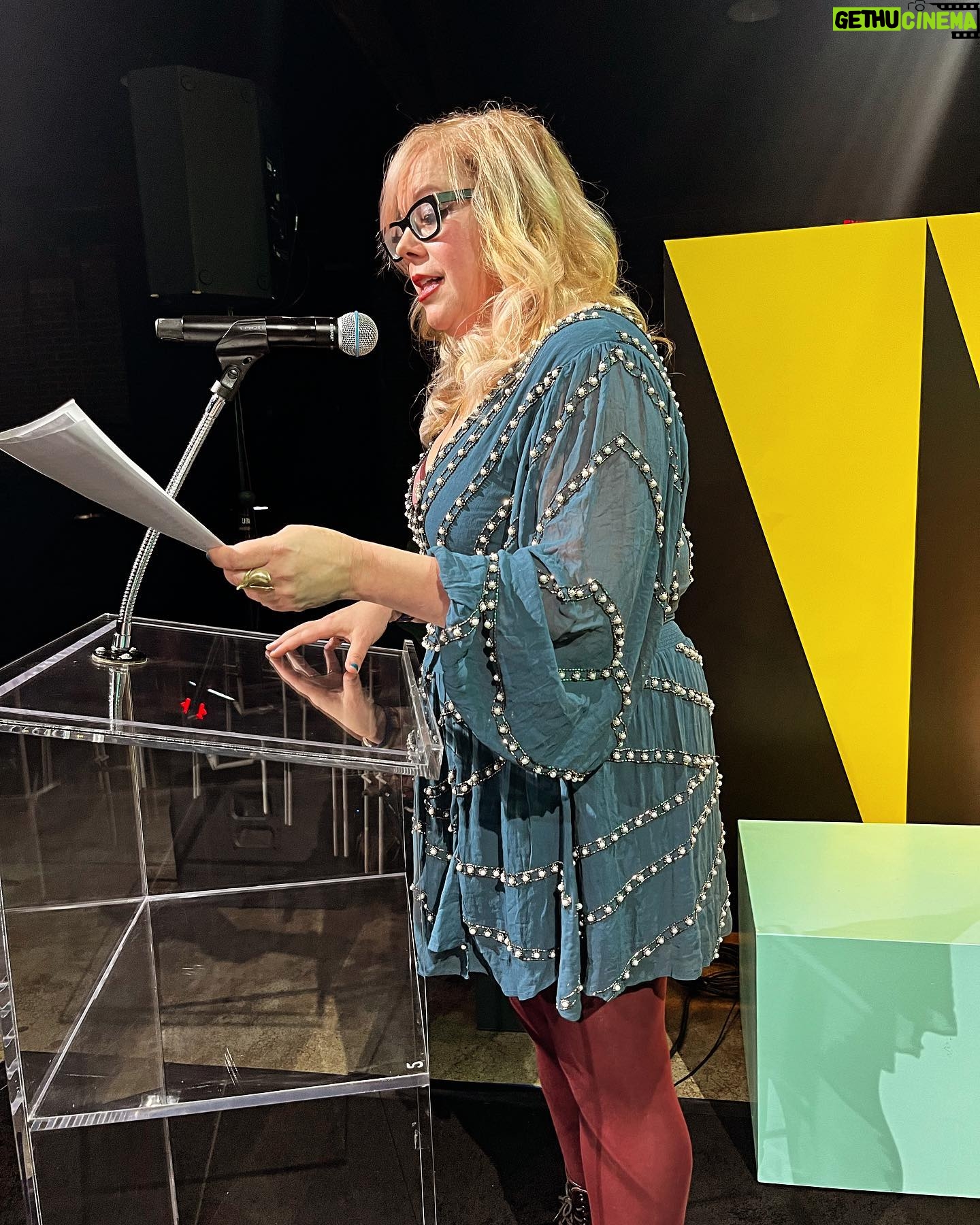 Amber Tamblyn Instagram - Thank you Vulture Festival, New York Magazine, and my curating-partner-in-crime Roxane Gay for having our literary series back, Feminist as F*ck featuring these incredible writers. It was a beautiful and powerful afternoon of readings that blew me away by Gabrielle Bellot, Nafissa Thompson-Spires, R.O. Kwon, Kirsten Vangsness (and some poems by me) and yes I did rock a corduroy suit in the key of cognac for the occasion because why wouldn’t I? Suit: @argent Hair: @hairbyaviva Makeup: @nickbarose Gold chain: @kentshire