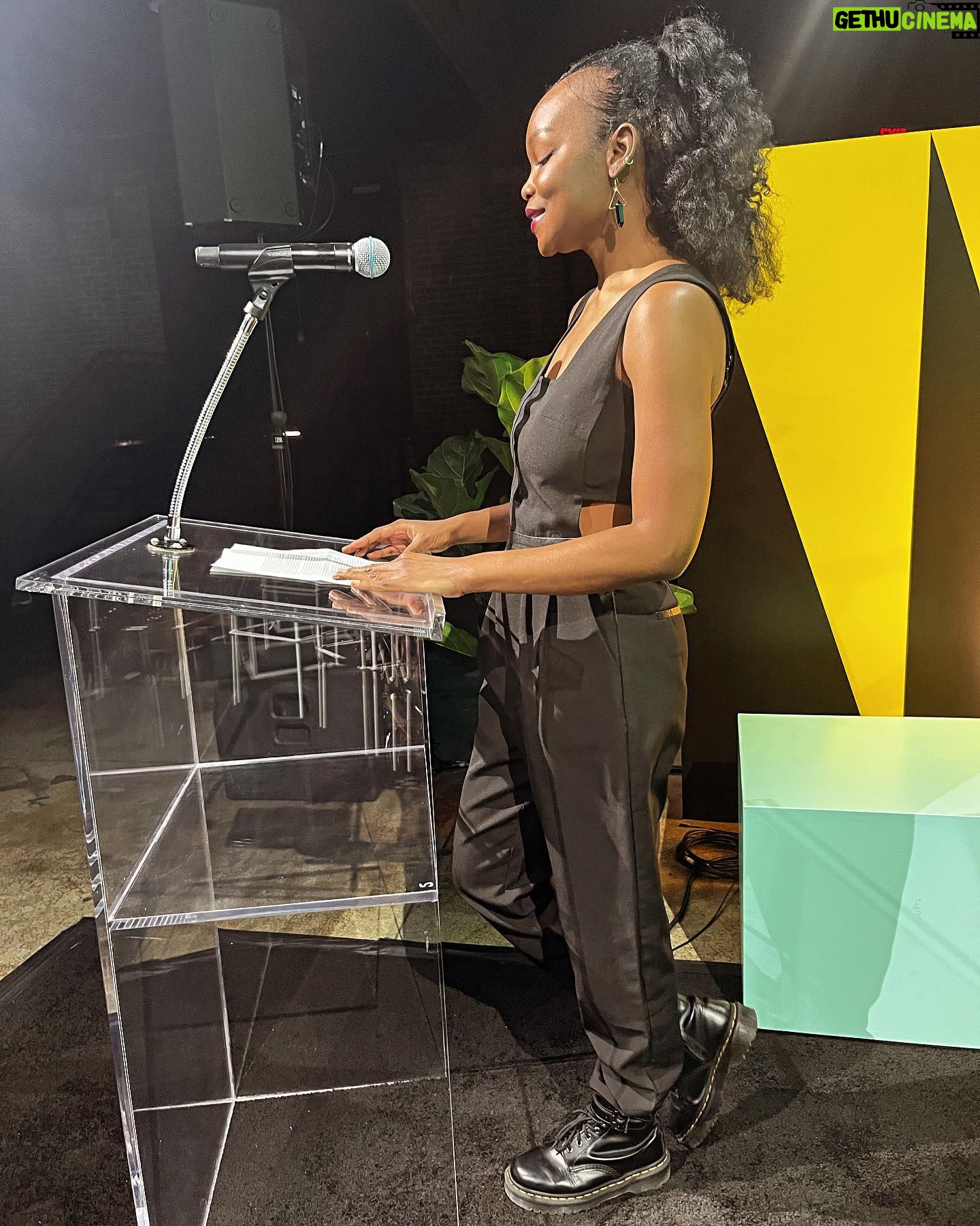 Amber Tamblyn Instagram - Thank you Vulture Festival, New York Magazine, and my curating-partner-in-crime Roxane Gay for having our literary series back, Feminist as F*ck featuring these incredible writers. It was a beautiful and powerful afternoon of readings that blew me away by Gabrielle Bellot, Nafissa Thompson-Spires, R.O. Kwon, Kirsten Vangsness (and some poems by me) and yes I did rock a corduroy suit in the key of cognac for the occasion because why wouldn’t I? Suit: @argent Hair: @hairbyaviva Makeup: @nickbarose Gold chain: @kentshire