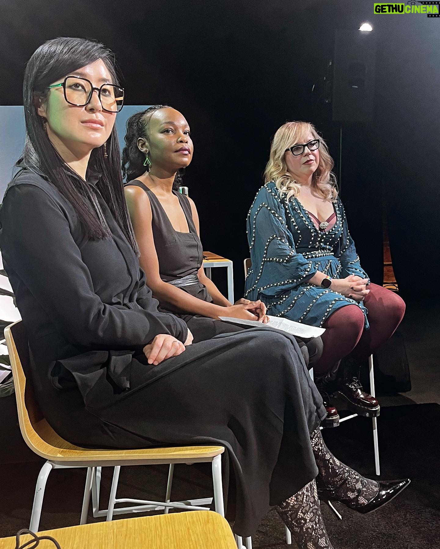 Amber Tamblyn Instagram - Thank you Vulture Festival, New York Magazine, and my curating-partner-in-crime Roxane Gay for having our literary series back, Feminist as F*ck featuring these incredible writers. It was a beautiful and powerful afternoon of readings that blew me away by Gabrielle Bellot, Nafissa Thompson-Spires, R.O. Kwon, Kirsten Vangsness (and some poems by me) and yes I did rock a corduroy suit in the key of cognac for the occasion because why wouldn’t I? Suit: @argent Hair: @hairbyaviva Makeup: @nickbarose Gold chain: @kentshire