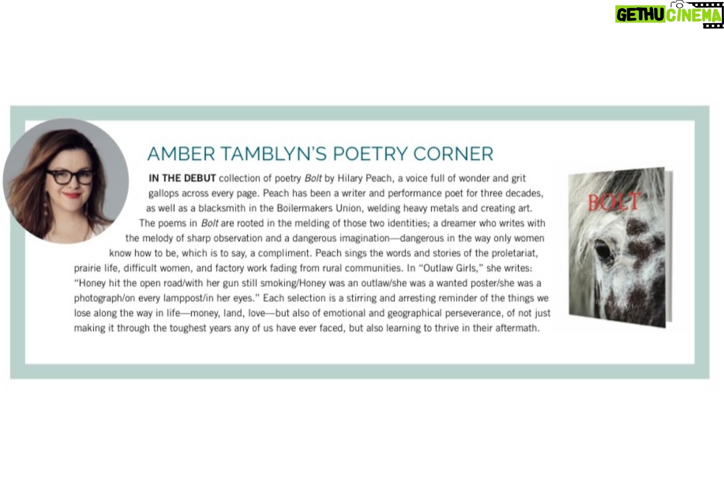 Amber Tamblyn Instagram - I’ve been reviewing books of poetry by women for Bust Magazine for years but have not been great at getting them up online to share with you. So here I am! Doing it! From the Spring issue coming out next week, here is Erin Marie Lynch’s “Removal Acts,” plus a couple other reviews from past issues. Enjoy, poetry enthusiasts! (And sorry for my face on every single one of them. 🤦♀️) 📖Erin Marie Lynch’s fantastic debut, “Removal Acts” from the Spring ’24 issue 📖Mary Jo Bang’s wonderful “A Film in Which I Play Everyone” from the Fall ‘23 issue 📖Franny Choi’s magnificent, “The World Keeps Ending, and the World Goes On” from the Spring ’23 issue 📖Stephanie Burt’s exquisite examination and excavation of queerness, “We Are Mermaids” 📖Diane Di Prima’s posthumous, divine collection, “Spring and Autumn Annals” 📖Chessy Normile’s brilliant “Great Exodus, Great Wall, Great Party” 📖Hilary Peach’s beautiful debut, “Bolt”