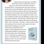 Amber Tamblyn Instagram - I’ve been reviewing books of poetry by women for Bust Magazine for years but have not been great at getting them up online to share with you. So here I am! Doing it! From the Spring issue coming out next week, here is Erin Marie Lynch’s “Removal Acts,” plus a couple other reviews from past issues. Enjoy, poetry enthusiasts! (And sorry for my face on every single one of them. 🤦‍♀️) 📖Erin Marie Lynch’s fantastic debut, “Removal Acts” from the Spring ’24 issue 📖Mary Jo Bang’s wonderful “A Film in Which I Play Everyone” from the Fall ‘23 issue 📖Franny Choi’s magnificent, “The World Keeps Ending, and the World Goes On” from the Spring ’23 issue 📖Stephanie Burt’s exquisite examination and excavation of queerness, “We Are Mermaids” 📖Diane Di Prima’s posthumous, divine collection, “Spring and Autumn Annals” 📖Chessy Normile’s brilliant “Great Exodus, Great Wall, Great Party” 📖Hilary Peach’s beautiful debut, “Bolt”