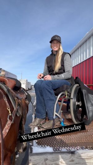 Amberley Snyder Instagram - ⚫️ Wheelchair Wednesday 2.0 ⚫️

This is a year old yes! But still accurate on how I jump on! 

#amberleysnyder #walkriderodeo #wheelchairwednesday