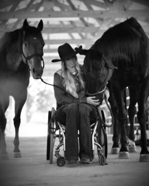 Amberley Snyder Instagram - 🖤 Sometimes it feels like I’ve only been in this chair a short time. Other days the weight of fourteen years is barely one I can bear. I will not tell you it gets easier or choosing positivity is a simple task. Because truthfully, it is hard. There are days I forget and I’ll ask my legs to move or reach for something and fall. Those moments I am harshly reminded of my reality. 

Where would I be? If I had kept my seatbelt on or not looked at my map. I am asked often, “What if? Why did you? Do you wish you hadn’t?” 

What am I supposed to say. Does it really matter?! I cannot change it. Healthy people do not make choices knowing it will send them spiraling in another direction. You don’t choose to lose what I lost. 

What I have experienced, faced and overcome has pushed me to limits I don’t ever want to relive. This chair is my life to live and my burden to carry. No one can do it for me nor can they feel what I do. God gave me this path and He knows what it takes to be me. 

Many moments I remind myself “Someone is praying for what I have.” 

I have family, friends, and followers who love me, care for me and support me beyond measure. I have a purpose to serve both in the arena and on speaking stages across this nation. I have been given a platform to share my story and in turn literally save and change lives. 

What a life! What a privilege! What a journey it has been! 14 years full of every emotion-the good and the bad. But a journey I am grateful to be on. 

I’ve made it this far… so i might as well begin another! Here’s to the next one 🫶🏻 

#amberleysnyder #walkriderodeo