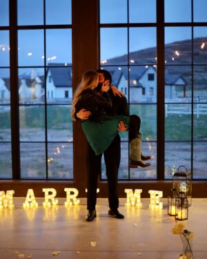 Amberley Snyder Instagram - 🤍 I get to marry my real life Prince Charming 💍 

I never knew how happy life could be until you have been in it. I am beyond thankful to have found you and your endless patience waiting for me! Our life together has already been full of adventures… I cannot wait for the next one! 🤍

#amberleysnyder #theclevelands