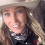 Amberley Snyder Instagram - 💕 Amberley’s Cowboy Angel with @montana.silversmiths 🩵 https://www.montanasilversmiths.com/blog/amberley-s-cowboy-angel.html #amberleysnyder #walkriderodeo #amberleyscowboyangel #montanasilversmiths #ispotanangel