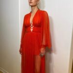 Ambyr Childers Instagram - What an amazing night at @ejaf 💋 And a big thank you to @marialuciahohan24 for this beautiful dress. Thank you to my stylist @adenarohatiner ❤️ 💄 : @blondet0urage 💎: @candyicejewelry @levian_jewelry 👠: @schutz