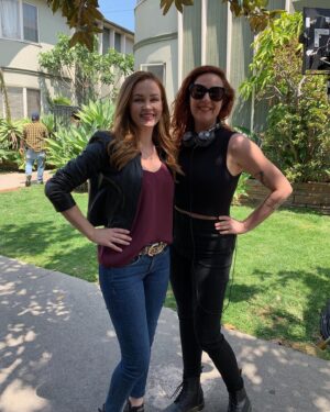 Ambyr Childers Instagram - Found some photos from when I was on set for YOU. I can’t believe this was almost 4 years ago! Time flies by so fast. Are you all caught up with the new season?