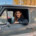Ambyr Childers Instagram – a few throwback photos that I took while on set for You 🍂🤍