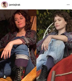 Amelia Eve Instagram - No bullsh*t.. I f*cking love you guys! 🥰🌹 
Soo many incredible Jamie costumes 👏 I hope you all had a blooming beautiful Halloween! 🤗🌻🎃