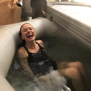 Amelia Eve Instagram - The most challenging feats are usually the most rewarding 🦦 *swipe for @thehaunting spoilers* 🤫