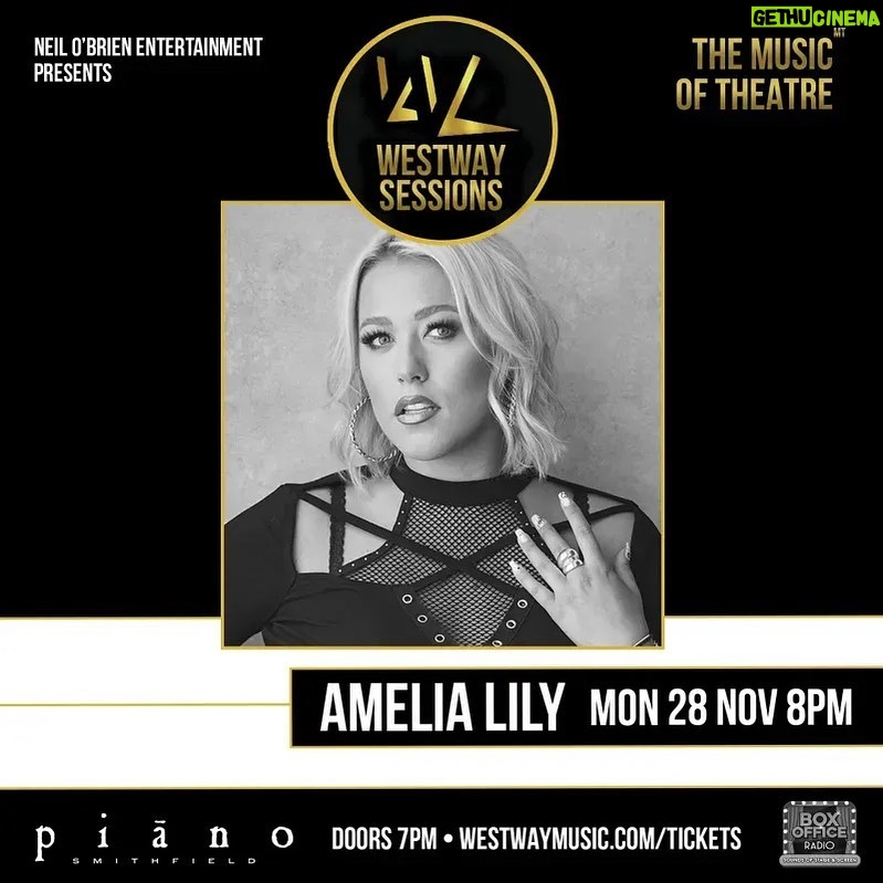 Amelia Lily Instagram - I’m so excited to finally be able to do an intimate acoustic show for you all!🥹 28th November - @piano_smithfield , can’t wait to see you all there! Grab your tickets via the link on my story 🖤🤘🏻