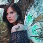 Amelia Rose Blaire Instagram - Forest Nymph 🧚🏻‍♀️Love this edit by @dechartiana of @jessnursephotography photo ✨ now I want to get myself a pair of these wings . . #fairy #forestnymph #edits #nature #photoshoot #dechartgames #ameliaroseblaire