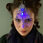 Amelia Rose Blaire Instagram - Had a blast playing #Cyberpunk TTRPG on Twitch yesterday! Here is my nomad character ⚡️Racer ⚡️with her neural interface. Thank you @cdpred & @twitch for giving us this exciting opportunity to play! Headpiece made by Dominic Elvin Designs on Etsy. . . . #DechartGames #cyberpunk2077 #cyberpunk #cosplay #twitch #rpg #roleplayinggame
