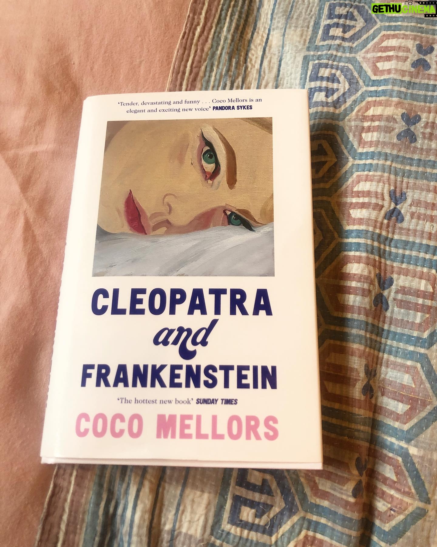 Amelia Warner Instagram - They say you should never judge a book by it’s cover…. Finding it hard not when it’s this beautiful and matches my sheets.. 💕#cleopatraandfrankenstein (it’s also completely fantastic on the inside too so far)