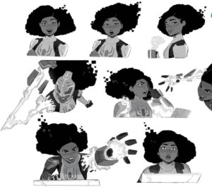 Ami Thompson Instagram - Spider Byte expression design I did for #acrossthespiderverse (Sorry about the repost)
