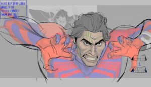 Ami Thompson Instagram - I had a lot of fun working with the team in figuring out the expression design for Miguel. 
We added some brush lines to bring out his facial structure. I hope it worked! #acrossthespiderverse
