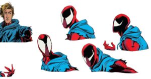 Ami Thompson Instagram - Here’s some expression design of Ben Reilly, referenced from @aymeric_kevin ‘s perfect design! #acrossthespiderverse