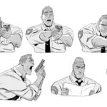 Ami Thompson Instagram – George Stacy expression designs I did for #acrossthespiderverse