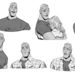 Ami Thompson Instagram – George Stacy expression designs I did for #acrossthespiderverse