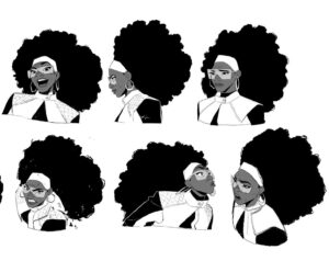 Ami Thompson Instagram - Jessica Drew expression design I did for #acrossthespiderverse