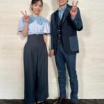Ami Touma Instagram – 今日は｢水は海に向かって流れる｣初日舞台挨拶でした！
写真は楓の兄、泉谷颯役の#戸塚純貴 さんと！初めてのお兄ちゃんで現場でも沢山助けて貰ってました。
ぜひ映画館で見ていただけると嬉しいです！
#水うみ