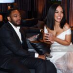 Amirah Vann Instagram - Celebrating all the nominees and winners with my honey @patrickoyeku 🖤 #Inspired #OscarWeekend The following folks had me feeling like a million bucks and I’m so grateful: Styled by @zadrianandsarah Hair @IamNakoya & @Gayette3 Makeup @paulyblanch Dress @MariaLuciaHohan24 Jewellery @NatalieMillsOfficial Shoes @stuartweitzman