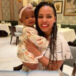 Amirah Vann Instagram - Nyla turns 1 today and I couldn’t be happier! She is the greatest gift from God. It’s pure joy watching you grow and explore the world. I love you just as you are now & forever. Rise every morning with faith that each step is prayed over and each stumble a necessary part of the journey! Mommy and daddy will always have you covered 💗🙏🏽💗 And keep that bar set high baby girl-as your first birthday dinner was celebrated at the extraordinary @cafebouludbaha 🙌🏽 ¡Que Dios te bendiga siempre mi vida! Te amo con todo mi corazón. Please help me wish Nyla a very very Happy 1st Birthday! Hair: @ikea_styles