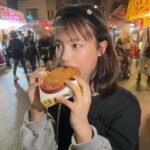 Amisa Miyazaki Instagram - 今年初お祭り🏮👘✨ ・ 10円パン初めて食べた