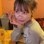 Amisa Miyazaki Instagram - 最近流行ってるメガネ悲しいほどに似合わなかった🥹🥹 ・ ・ #韓国 #y2k #メガネ
