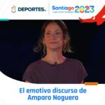 Amparo Noguera Instagram - “Somos un todo”❤️ Durante la inauguración, la actriz Amparo Noguera entregó un emotivo discurso sobre nuestra tierra👏🇨🇱 #STGO2023EnCHV 🏃