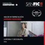 Amparo Noguera Instagram - Muy agradecida y feliz por este premio!!! Agradezco especialmente a @sanfic por este hermoso reconocimiento, a @bernardoquesney por su lucida y especial direccion, quien tambien fue premiado comoejor director en Sanfic, a mi querida y admirada @catalinasaa , a @equecocl por hacer posible esta película, atodo el maravilloso equipo de HISTORIA Y GROGRAFIA. Larga visa para nuestra película!