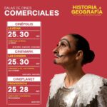 Amparo Noguera Instagram - Historia y Geografía sigue en la cartelera nacional 🇨🇱 🇨🇱 ¡El público sigue hablando de la comedia teatral de Bernardo Quesney! 😍😍 No te pierdas esta divertida comedia sobre la identidad nacional y el teatro. Una comedia distinta que te hará reír a carcajadas. Avísale a tus amigos y súmense a este panorama imperdible 🇨🇱 Desliza para conocer las salas 🎬 ➖ Produce: @equecocl Co-Financia: @culturas_cl  Distribuye: @storyboardm_ Media Partner: @mundo_peliculas @nano_videos @culturizarte.cl #HistoriaYGeografía