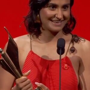 Amrit Kaur Instagram - #Repost @thecdnacademy 
・・・
Performance in a Leading Role, Drama #CdnScreenAwardsWinner Amrit Kaur for “The Queen of My Dreams”

Thank you to the Academy. Wow. Thank you. I’m so excited that my first honour as an actor is in the home country, Canada. Wow. And to be handed it by one of my favourite people in the world @hmzlhq .Thank you to my parents. Thank you to my phenomenal acting coach @michelelonsdalesmith without whom this performance would not have been what it was. And to my director @thefawz for casting an Indian woman in a Pakistani part. And it’s a big deal. Pushing for unity between two countries that were once one. Colonization pushed us to a place to division, genocide, and now two counties who once loved each other live in absolute vitriol. It’s a scary time to be an artist. I am scared. I am scared to speak up. But this honor reminds me that I am an artist. And as an artist, it is my job to feel and to empathize. And for those of you who are telling us artists not to speak up in fear of losing jobs, in fear of losing careers, in fear of losing reputation, you are telling us NOT to be ARTISTS. And I want to say to you people that I AM an ARTIST. And I refuse to sacrifice and live in the hatred of humanity. 

Ceasefire Now. 
Free Palestine. 

- Amrit
