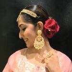 Amrita Chattopadhyay Instagram - Some SLB vibes... ✨ #throwback #worklife #event #jewelry #peach #rose #glam #tbt #instamood #instagram #instaphoto #instaphoto