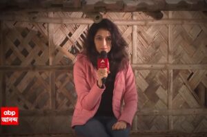 Amrita Chattopadhyay Instagram - Screengrabs from "Tarakar chokhe Taraka Kendro" , for the upcoming vote roaming around Jadavpur Loksobha kendro For @abpanandatv 
Thank you Moumitadi, Puruda, Atashi and Team ✨
Link in Story

#actorslife #anchorslife #anchoring #abpananda