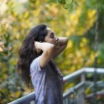 Amrita Chattopadhyay Instagram - Jhor asche naki?? 😅😇 📸 @that_cam_boy_official #noedit #nofilter #instamood #instasummer #instagram #green #nature #candid #candidshot #waitingforrain