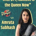 Amruta Subhash Instagram - In this edition of #NCHangout , NewsClick's @badass_bauuaa had a super fun conversation with Actor Amruta Subhash. Amruta, an actor, who has recently worked in Lust Stories 2, talks about her journey from theatre to films and more. Watch the full video on our YouTube channel, link in our IG story. #luststories #films #cinema #bollywood #art #entertainment #NewsClick
